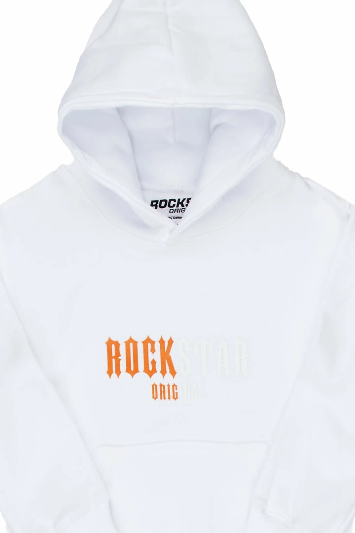 Coupon 😍 BOYS HOODIES & SWEATSHIRTS BOYS ROCKSTAR GRAPHIC HOODIE-WHITE ✔️ 2 BOYS HOODIES & SWEATSHIRTS BOYS ROCKSTAR GRAPHIC HOODIE-WHITE