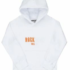 BOYS HOODIES & SWEATSHIRTS BOYS ROCKSTAR GRAPHIC HOODIE-WHITE