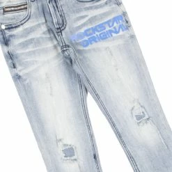 BOYS DENIM SETS BOYS TYRIAN T-SHIRT/JEAN SET-WHITE New Arrivals