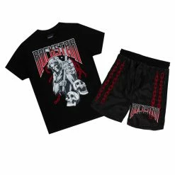 BOYS SHORT SETS BOYS WAGE SHORT SET-BLACK