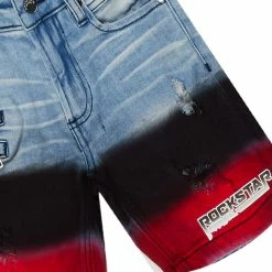 BOYS DENIM SETS New Arrivals BOYS WILLARD DENIM SHORT SET-RED