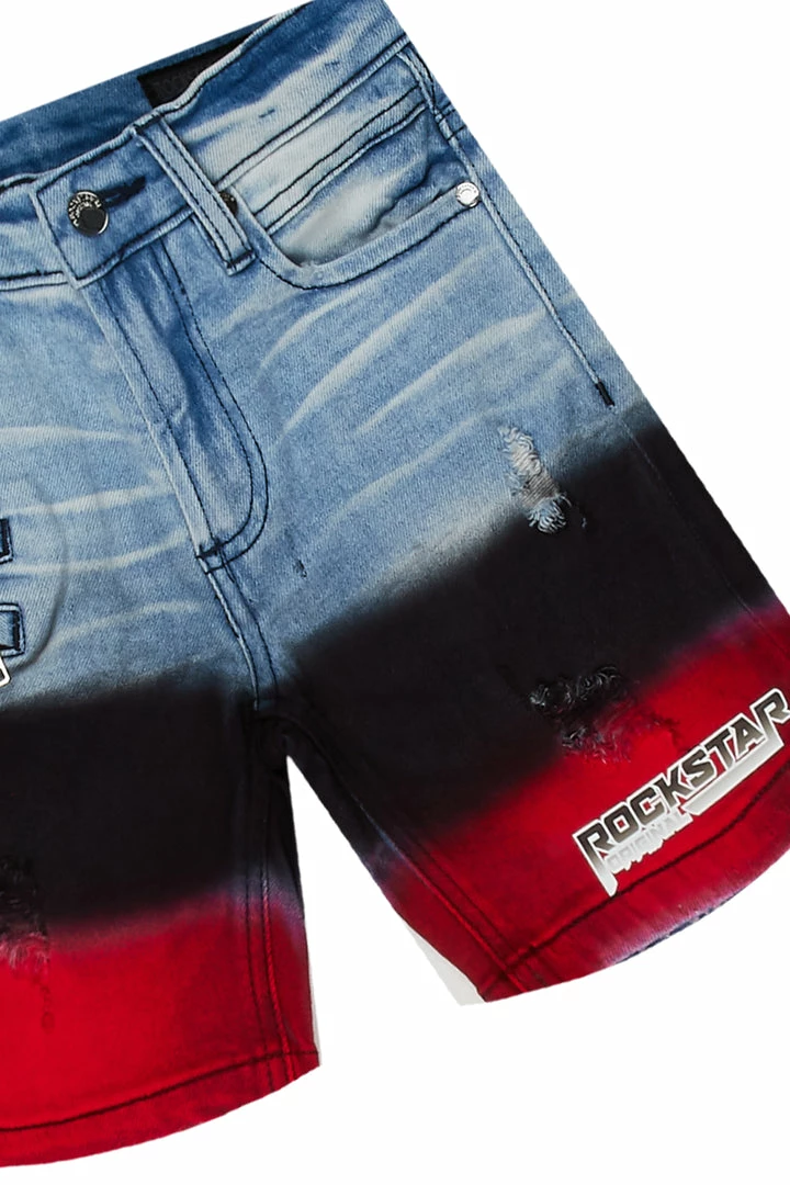 Best Sale 🔔 BOYS DENIM SETS New Arrivals BOYS WILLARD DENIM SHORT SET-RED 😀 2 BOYS DENIM SETS New Arrivals BOYS WILLARD DENIM SHORT SET-RED