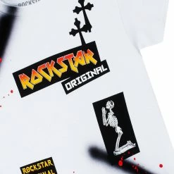 BOYS DENIM SETS BOYS WILLARD DENIM SHORT SET-WHITE New Arrivals