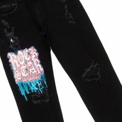 BOYS DENIM SETS New Arrivals BOYS DELZZON T-SHIRT/JEAN SET-BLACK