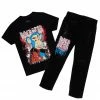 BOYS DENIM SETS New Arrivals BOYS DELZZON T-SHIRT/JEAN SET-BLACK