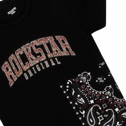 BOYS DENIM SETS BOYS DENOK T-SHIRT/JEAN SET-BLACK