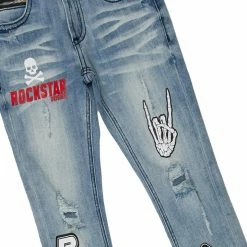 BOYS DENIM SETS New Arrivals BOYS KEES T-SHIRT/JEAN SET-BEIGE