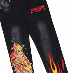 BOYS DENIM SETS BOYS MILLER HOODIE/JEAN SET-BLACK