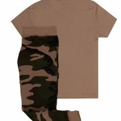 BOYS TRACK SETS New Arrivals BOYS PILOT T-SHIRT/JOGGER SET-BLACK/CAMO