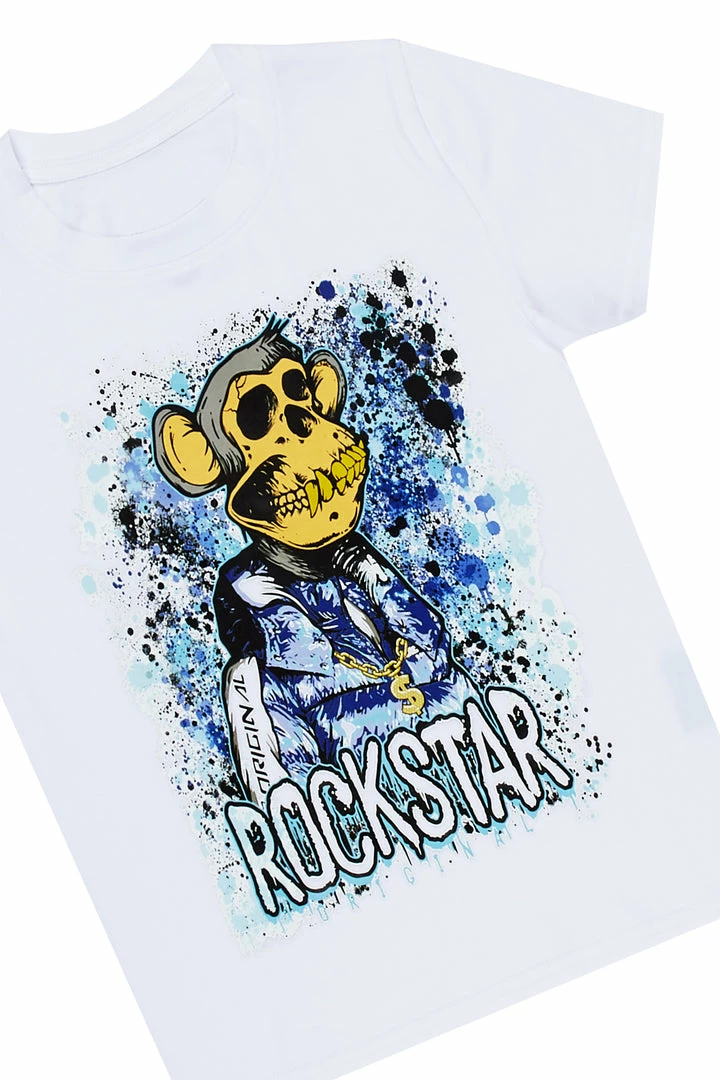 Best Sale 😀 BOYS DENIM SETS New Arrivals BOYS VOLTRANA T-SHIRT/JEAN SET-WHITE 😀 2 BOYS DENIM SETS New Arrivals BOYS VOLTRANA T-SHIRT/JEAN SET-WHITE