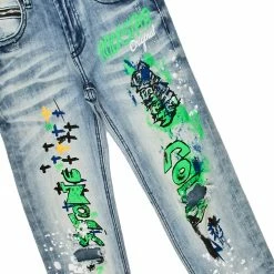 BOYS DENIM SETS New Arrivals BOYS ZAYDEN HOODIE/JEAN SET-GREY/LIGHT WASH