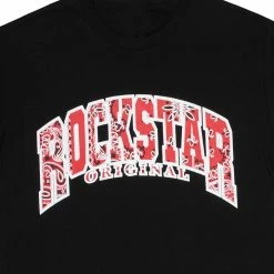 MENS TEES Tops BRUCE GRAPHIC T-SHIRT-BLACK