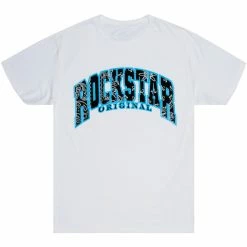 MENS TEES BRUCE GRAPHIC T-SHIRT-WHITE Tops