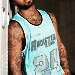 MENS TANKS BAKER JERSEY- BLUE Tops