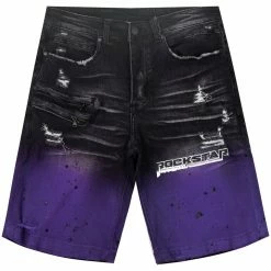 MENS SHORTS BALBO PRINTED SHORT-PURPLE Denim