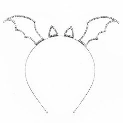 WOMENS ACCESSORIES BAT EARS HEADBAND-SILVER Best Seller