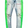 MENS JEANS Denim BRUM PRINTED JEAN-GREEN