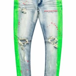 MENS JEANS Denim BRUM PRINTED JEAN-GREEN