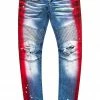 MENS JEANS BRUM PRINTED JEAN-RED Denim