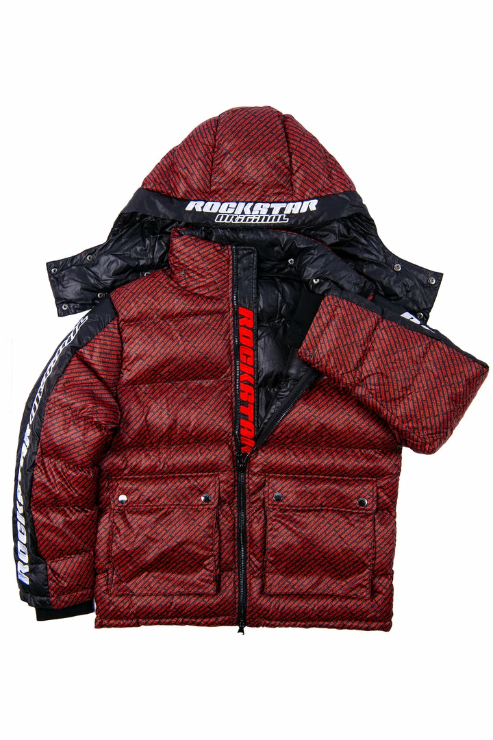 Buy 🎉 MENS OUTERWEAR Jackets & Outerwear BRYSON PUFFER JACKET- RED/BLK ❤️ 2 MENS OUTERWEAR Jackets & Outerwear BRYSON PUFFER JACKET- RED/BLK