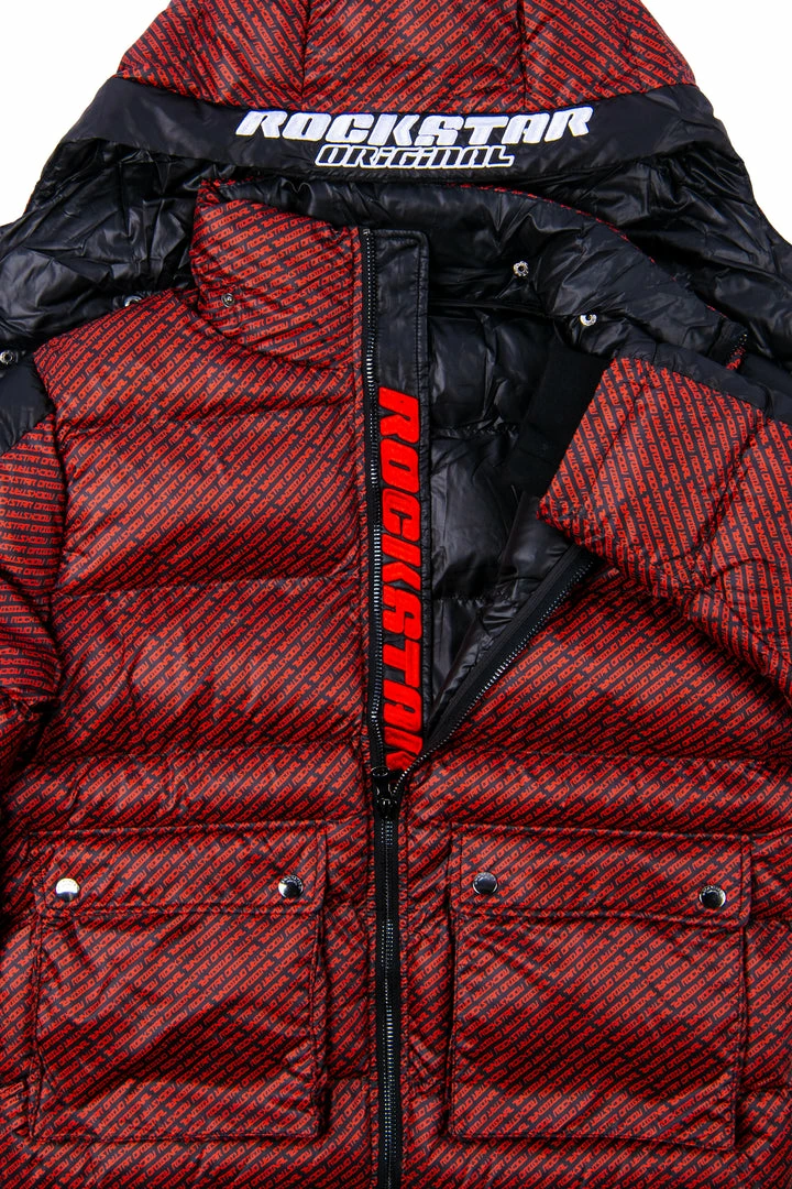 Buy 🎉 MENS OUTERWEAR Jackets & Outerwear BRYSON PUFFER JACKET- RED/BLK ❤️ 3 MENS OUTERWEAR Jackets & Outerwear BRYSON PUFFER JACKET- RED/BLK