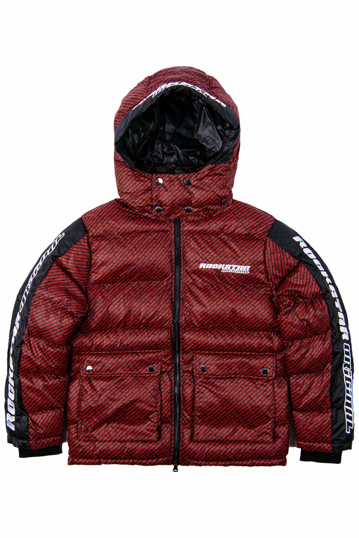 Buy 🎉 MENS OUTERWEAR Jackets & Outerwear BRYSON PUFFER JACKET- RED/BLK ❤️ 4 MENS OUTERWEAR Jackets & Outerwear BRYSON PUFFER JACKET- RED/BLK