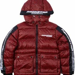 Buy 🎉 MENS OUTERWEAR Jackets & Outerwear BRYSON PUFFER JACKET- RED/BLK ❤️ 10 MENS OUTERWEAR Jackets & Outerwear BRYSON PUFFER JACKET- RED/BLK