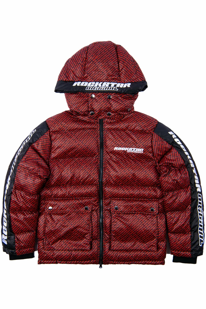 Buy 🎉 MENS OUTERWEAR Jackets & Outerwear BRYSON PUFFER JACKET- RED/BLK ❤️ 5 MENS OUTERWEAR Jackets & Outerwear BRYSON PUFFER JACKET- RED/BLK