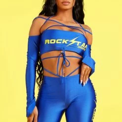 WOMENS ACTIVE SHORT SETS AMETHYST SHORT SET - ROYAL BLUE