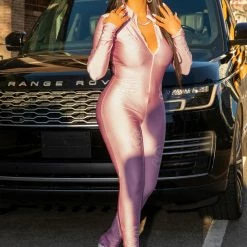 WOMENS ROMPERS & JUMPSUITS NELLA JUMPSUIT-PINK Best Seller