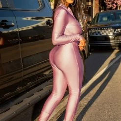 WOMENS ROMPERS & JUMPSUITS NELLA JUMPSUIT-PINK Best Seller