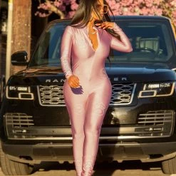 WOMENS ROMPERS & JUMPSUITS NELLA JUMPSUIT-PINK Best Seller