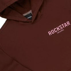 MENS SHORT SETS CASEY HOODIE/SHORT FLEECE SET-BROWN