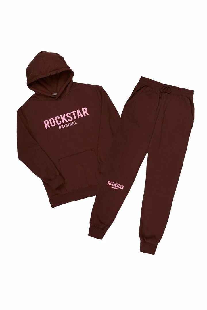 Buy ⌛ MENS TRACK SETS CASEY HOODIE FLEECE SET-BROWN 😍 5 MENS TRACK SETS CASEY HOODIE FLEECE SET-BROWN