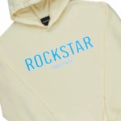 MENS TRACK SETS CASEY HOODIE FLEECE SET-PALE YELLOW