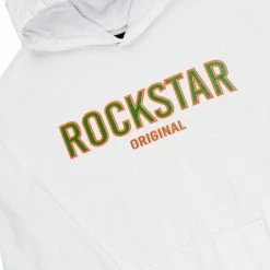 MENS TRACK SETS CASEY HOODIE FLEECE SET-WHITE