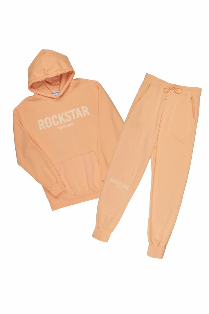 Best deal 🛒 MENS TRACK SETS CASEY HOODIE FLEECE SET-PEACH 🎉 4 MENS TRACK SETS CASEY HOODIE FLEECE SET-PEACH