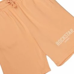 MENS SHORT SETS CASEY T-SHIRT SHORT SET-PEACH