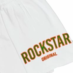 MENS SHORT SETS Track Sets CASEY HOODIE/SHORT FLEECE SET-WHITE