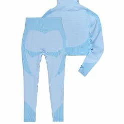 WOMENS ACTIVEWEAR Best Seller CHANEL HIGH WAISTED ACTIVEWEAR SET-BABY BLUE