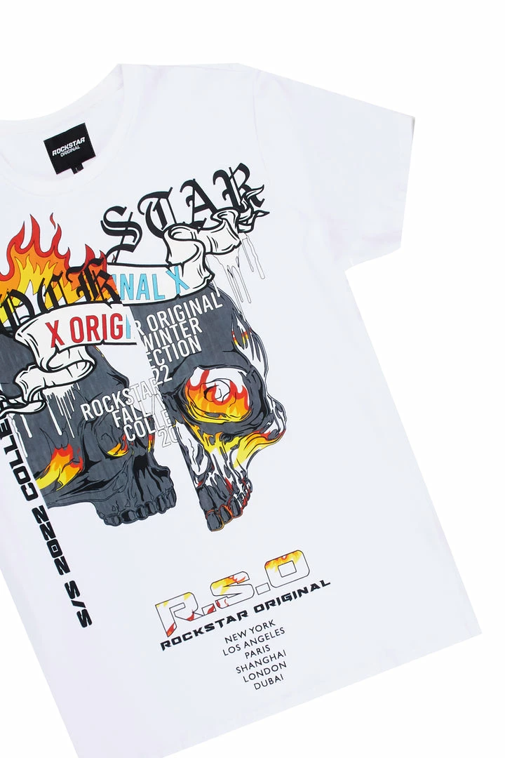 Brand new ✔️ MENS TRACK SETS CHASE T-SHIRT STACKED FLARE TRACKSET-WHITE 🔔 8 MENS TRACK SETS CHASE T-SHIRT STACKED FLARE TRACKSET-WHITE