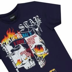 BOYS TRACK SETS BOYS CHASE T-SHIRT STACKED FLARE TRACKSET-NAVY New Arrivals