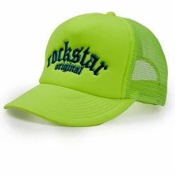 MENS ACCESSORIES CHORE TRUCKER HAT-YELLOW