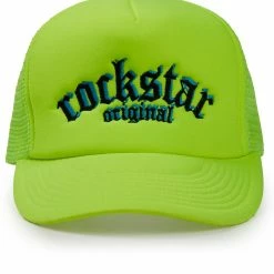 MENS ACCESSORIES CHORE TRUCKER HAT-YELLOW