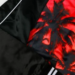 MENS JACKETS Jackets & Outerwear Cayman Logo Bomber Jacket With Stripe Rib Trim Detail- Black