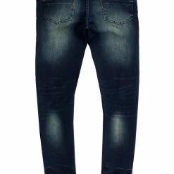 MENS JEANS CORMAC PRINTED JEAN-BLUE