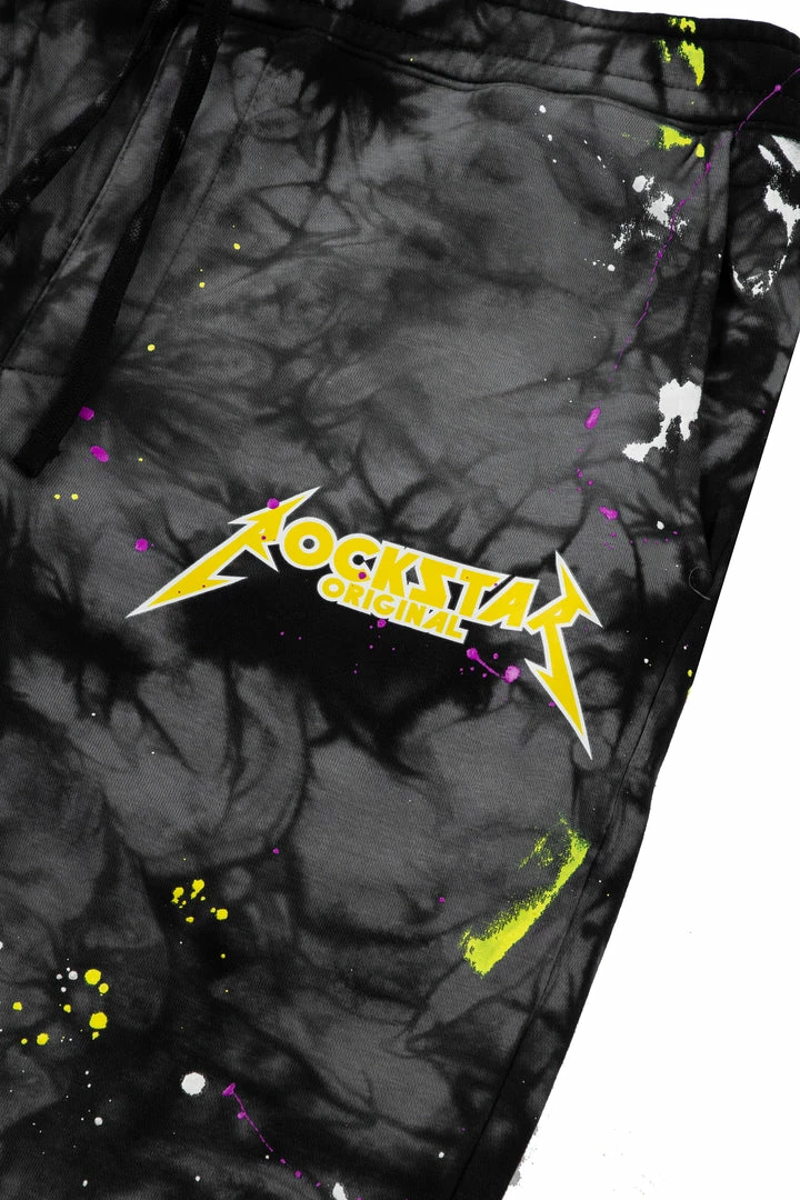 MENS SHORTS CORT PAINTER SHORT-BLK/GRY