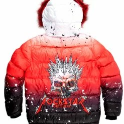 MENS OUTERWEAR Red Curry Ombre Puffer Jacket Jackets & Outerwear