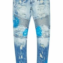 MENS JEANS Denim DEMNA PAINTER JEAN-LIGHT BLUE