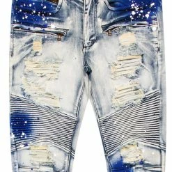 MENS JEANS DEMNA PAINTER JEAN-ROYAL BLUE